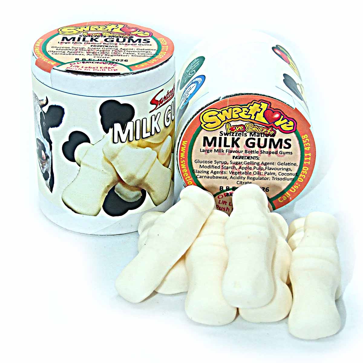 Swizzel's Large Milk Bottle Gums.